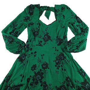 Band Of The Free B.O.G. Women's Genevieve Mini Dress Size Small Emerald Black